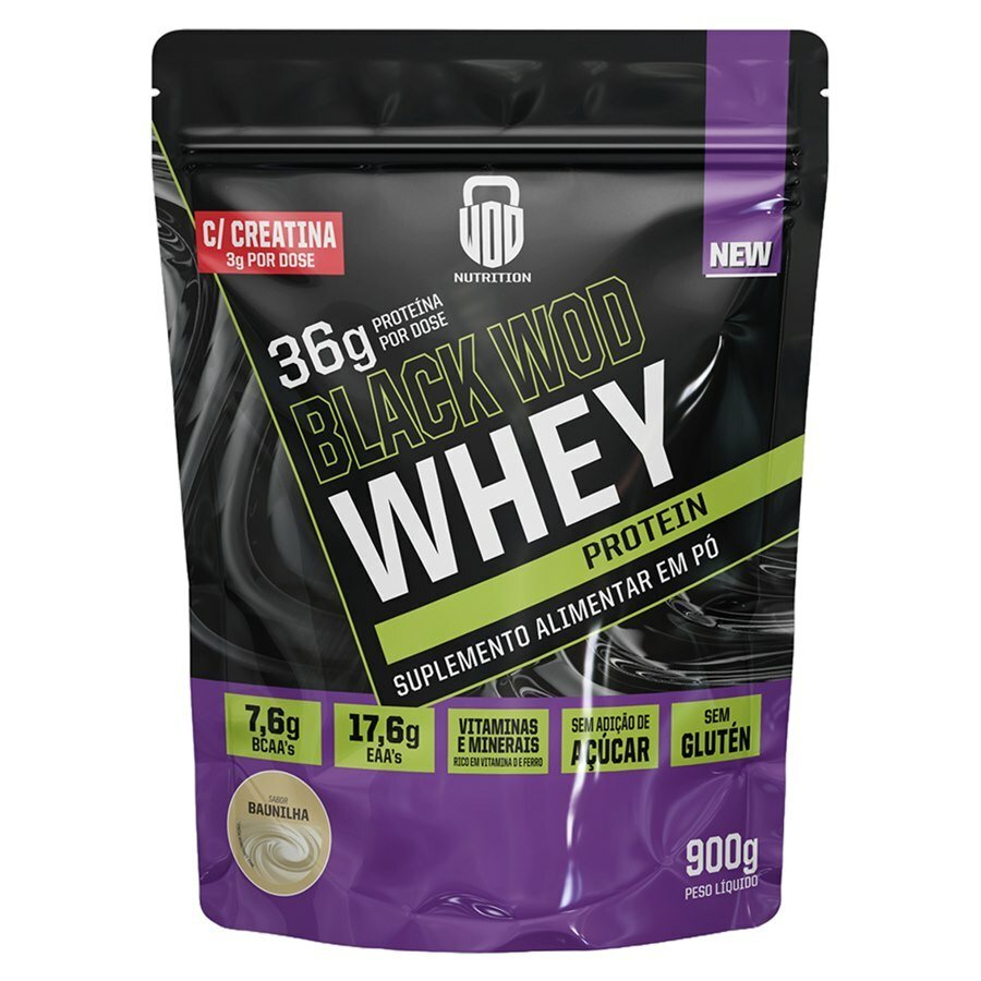 Whey Protein Com Creatina Black Wod Baunilha 900g