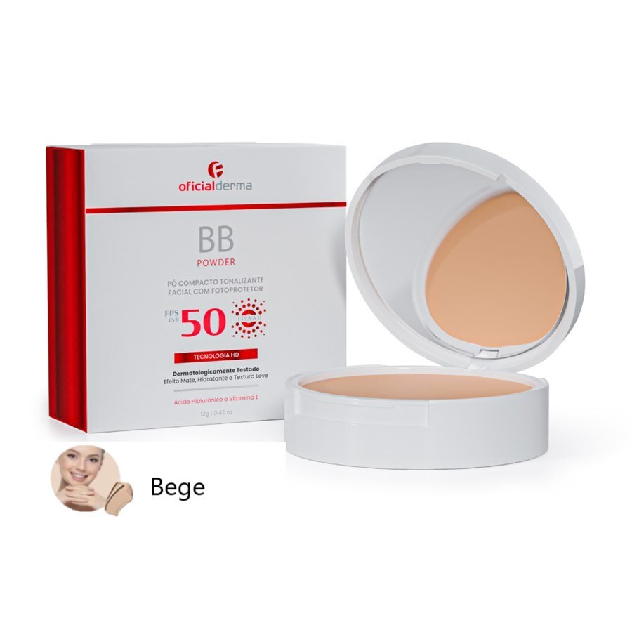 large-639082525051188352-832745.jpg Pó Compacto Tonalizante Facial Bb Powder Cor Bege Fps50 12g - Imagem 1