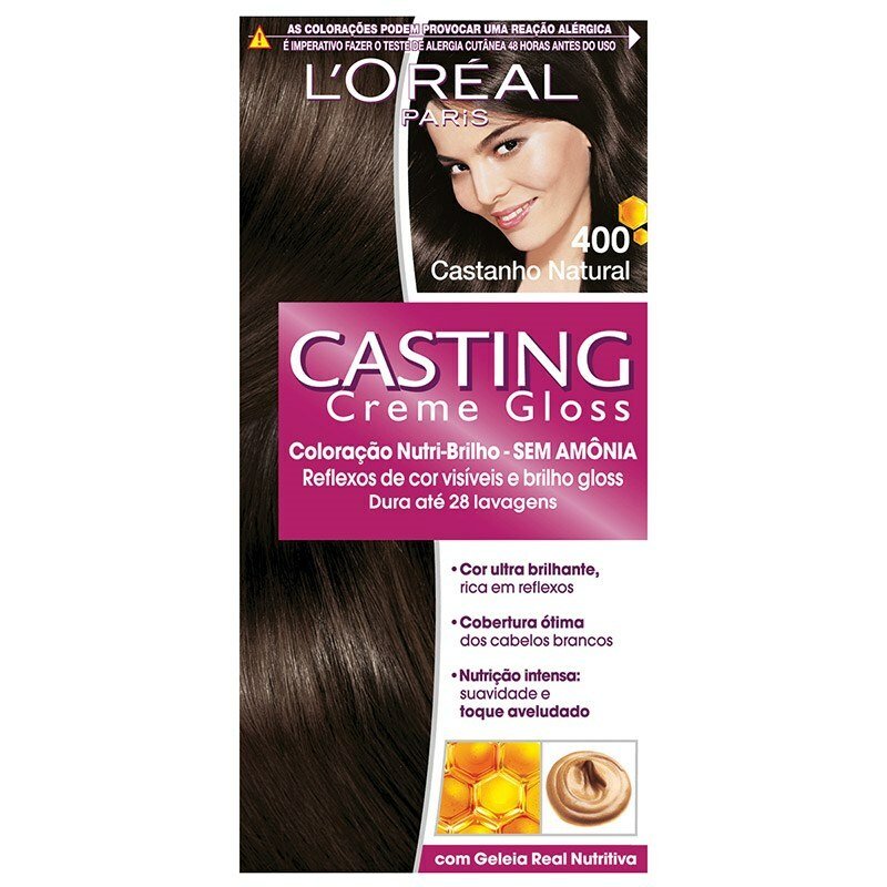 Tinta De Cabelo Casting Creme Gloss L’oréal Paris - 400 Castanho Natural